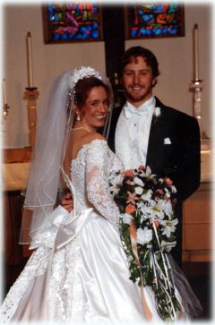 wedding 1997 andrea happily married couple taken were after